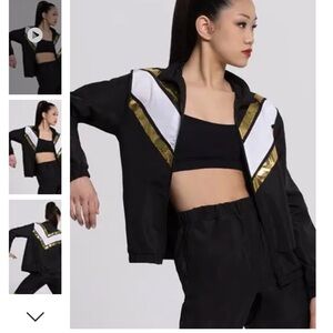 Weissman LARGE CHILD black and gold hip hop costume